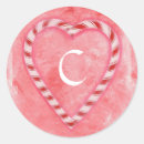 Search for candy cane heart stickers White