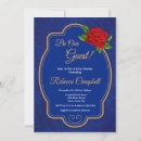 Search for beauty and the beast invitations Fairytale