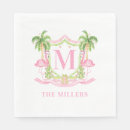 Search for christmas flamingo napkins Pink