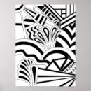 Search for black and white art deco posters Pattern