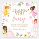 Search for whimsical square stickers Fairy first birthday