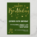 Search for golden birthday invitations Modern