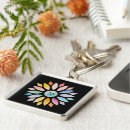Search for rainbow colour square key rings For her