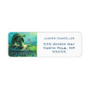 Search for cute turtle return address labels Green