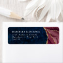 Search for burgundy gold return address labels Agate