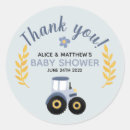 Search for blue tractor stickers Baby shower