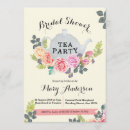Search for tea pot bridal shower invitations Watercolor