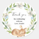 Search for wild deer stickers Baby shower