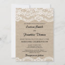 Search for burlap wedding invitations Modern