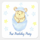 Search for boys first birthday stickers Teddy bear