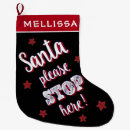 Search for funny quote christmas stockings Red