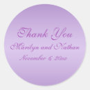 Search for thankyou wedding stickers Purple