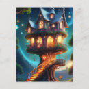Search for treehouse postcards Whimsical