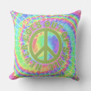 Search for peace sign symbol cushions Psychedelic