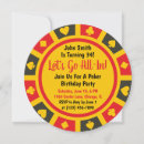 Search for poker chips invitations Party