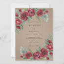Search for crimson red wedding invitations Watercolor