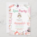 Search for spa day birthday invitations Elegant