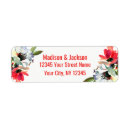 Search for coral wedding return address labels Watercolor floral