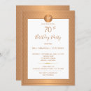Search for monogram birthday invitations Gold
