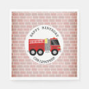 Search for firefighter napkins Firetruck