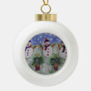 Search for snowmen christmas tree decorations Red
