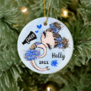 Search for cheerleading christmas tree decorations Blue