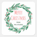 Search for green square stickers Merry christmas