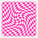 Search for retro pink gingham stickers Minimalist