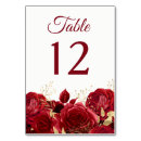 Search for gold and red table cards Quinceanera