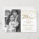 Search for 20th wedding anniversary invitations Elegant