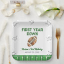 Search for football paper plates First year down