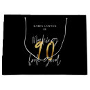 Search for 90th birthday gift bags Black and gold