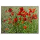 Search for red poppies chopping boards Floral
