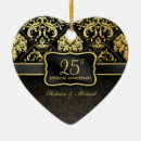 Search for 50th wedding anniversary christmas tree decorations Black