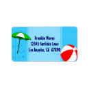 Search for pool swim swimming return address labels Beach ball