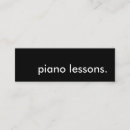 Search for piano business cards Teacher