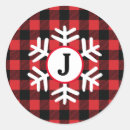 Search for monogrammed snowflake stickers Winter