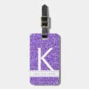 Search for monogram luggage tags Glitter