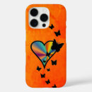 Search for rainbow butterflies iphone cases Heart