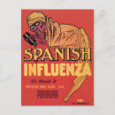 Search for influenza postcards Epidemic