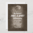 Search for bones halloween invitations Creepy