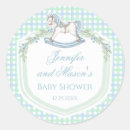 Search for baby shower green stickers It's a boy