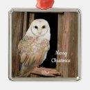 Search for barn owl christmas tree decorations Animal