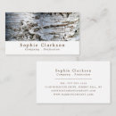 Search for birch bark business cards White