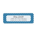 Search for blue dots return address labels Pattern