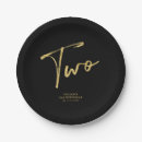 Search for 2nd birthday plates Black