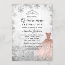Search for snowflake quinceanera invitations Snowflakes
