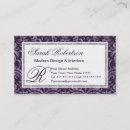 Search for elegant goth business cards Purple