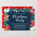 Search for poinsettia christmas invitations Botanical
