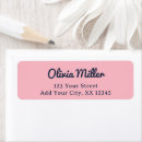 Search for modern elegant trendy stylish return address labels Minimalist